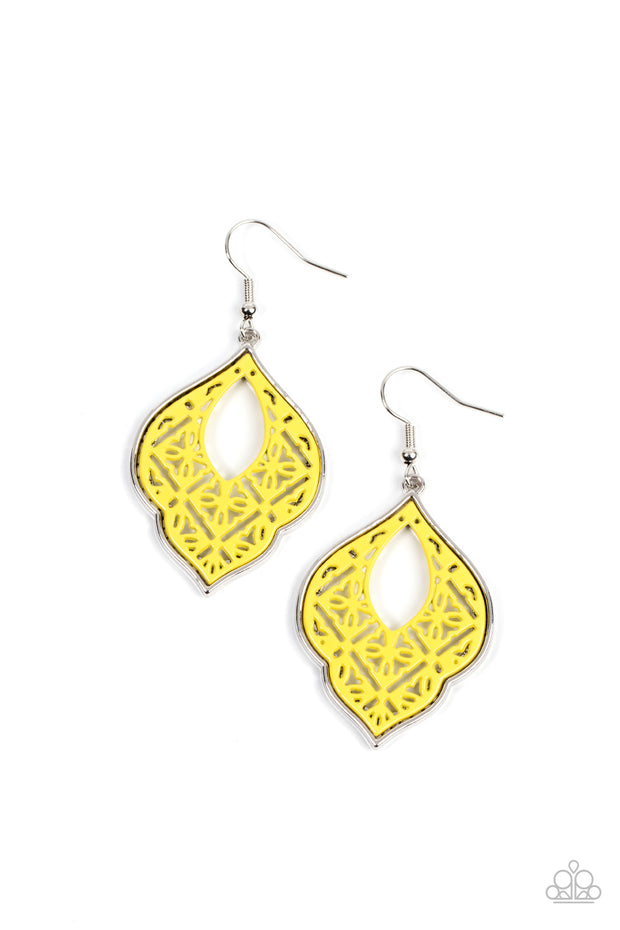 Thessaly Terrace - Yellow Earring