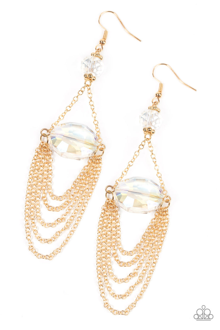 Ethereally Extravagant - Gold Earring