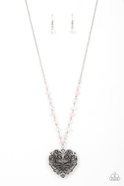 Doting Devotion - Pink Necklace