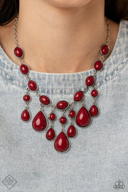Mediterranean Mystery - Red Necklace