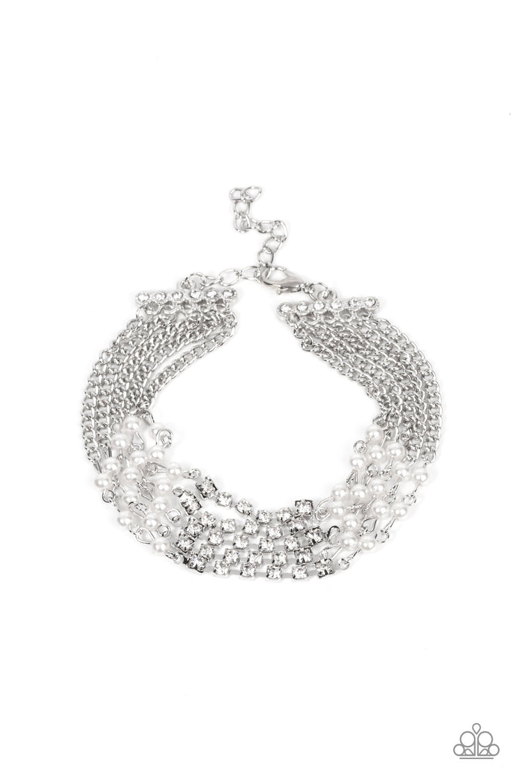 Experienced in Elegance - White Bracelet