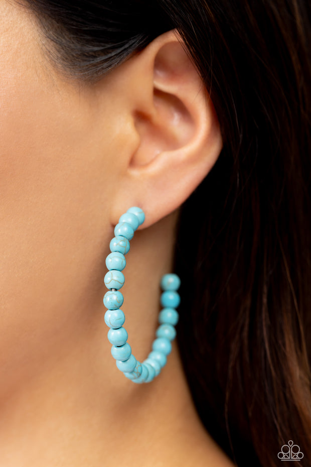 Rural Retrograde - Blue Earring