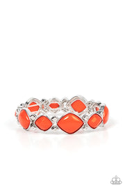 Boldly BEAD-azzled - Orange  Bracelet