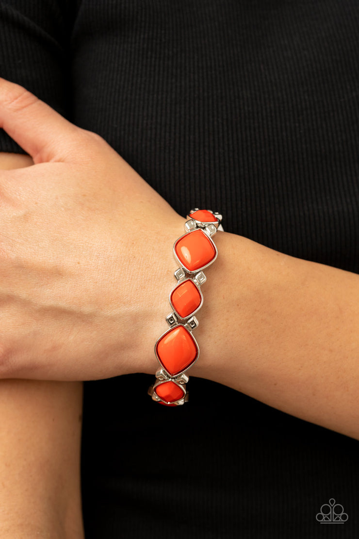 Boldly BEAD-azzled - Orange  Bracelet