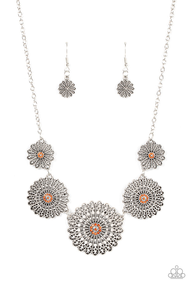 Marigold Meadows - Orange Necklace