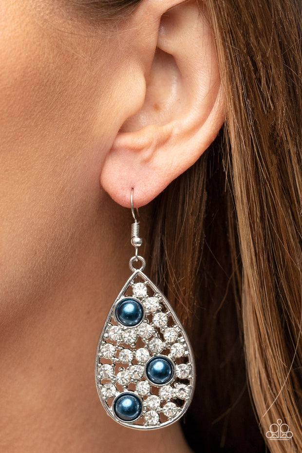 Bauble Burst - Blue Earring
