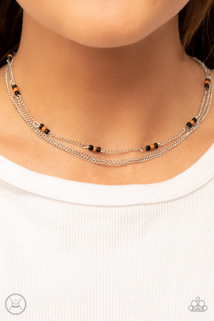 Bountifully Beaded - Black Necklace