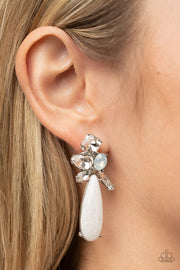 DIY Dazzle - White Earring