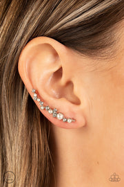 Couture Crawl - White Earring
