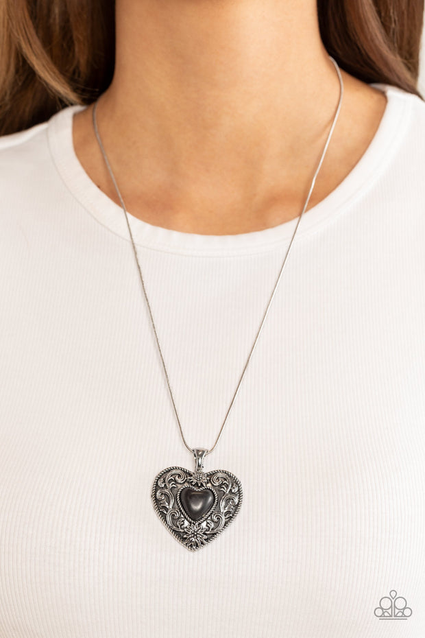 Wholeheartedly Whimsical - Black  Necklace