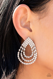 Take a POWER Stance - White Earring