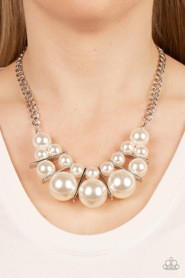 Challenge Accepted-White Necklace
