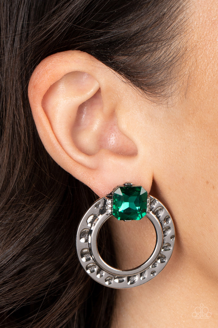 Smoldering Scintillation - Green Earring