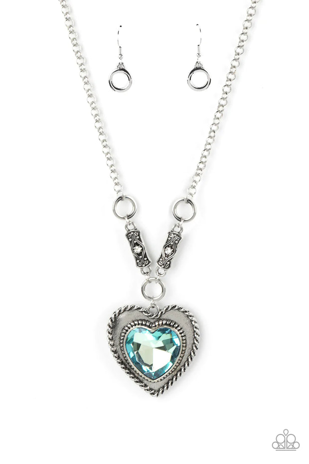 Heart Full of Fabulous-Blue Necklace
