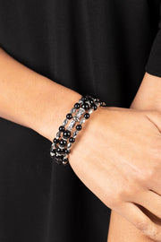 Colorfully Coiled-Black Bracelet