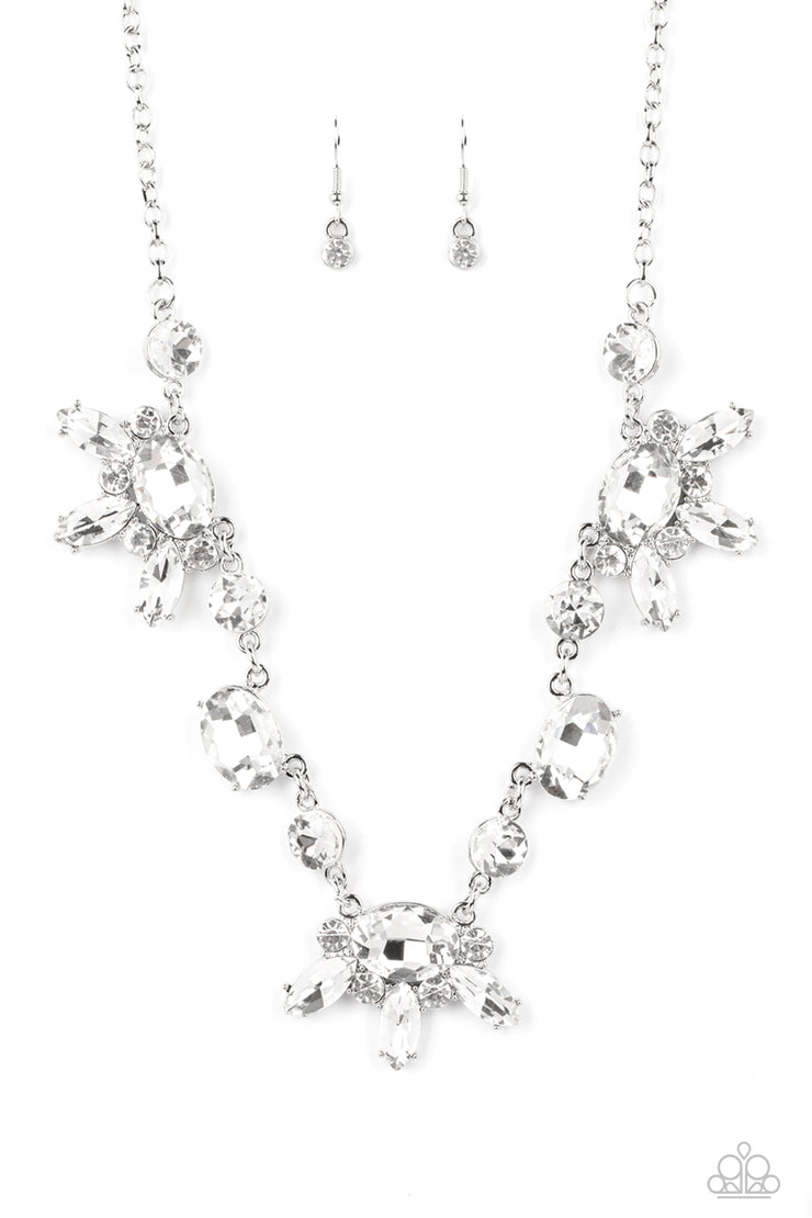 GLOW-trotting Twinkle - White Necklace