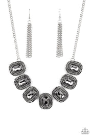 Iced Iron - Silver Necklace