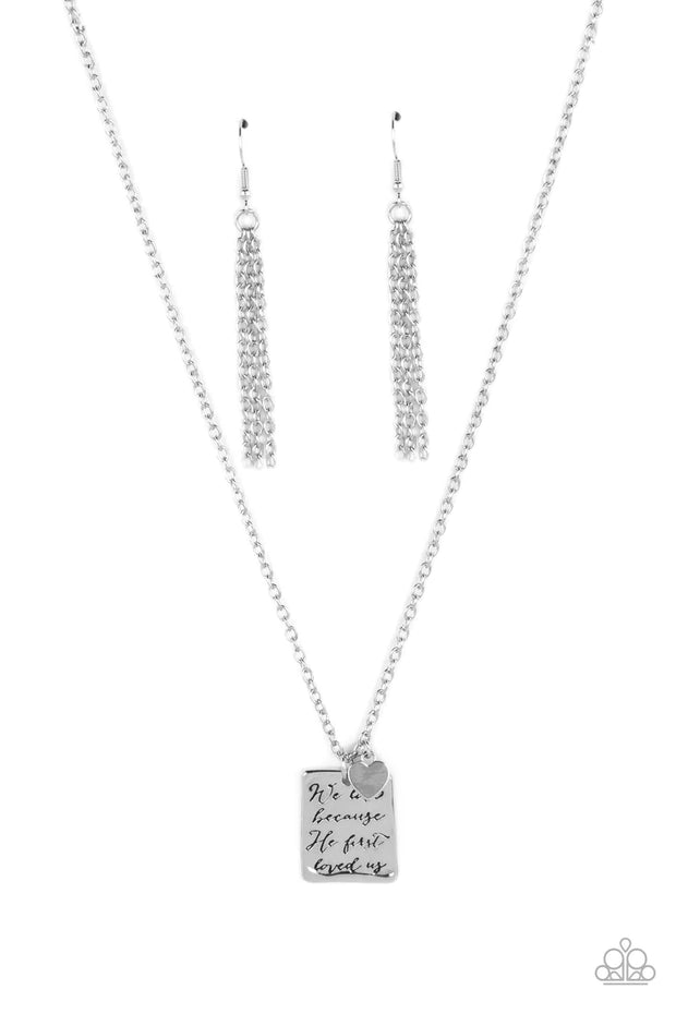 Divine Devotion-Silver Necklace