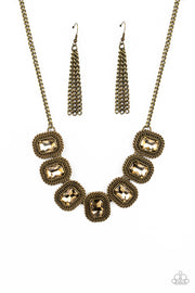 Iced Iron - Brass Necklace