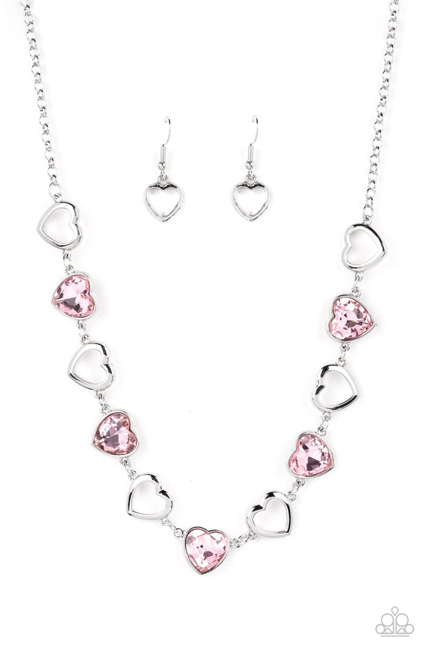 Contemporary Cupid - Pink Necklace