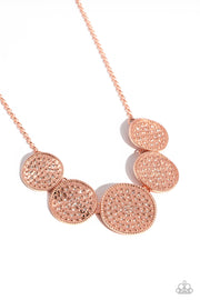 Medaled Mosaic - Copper Necklace