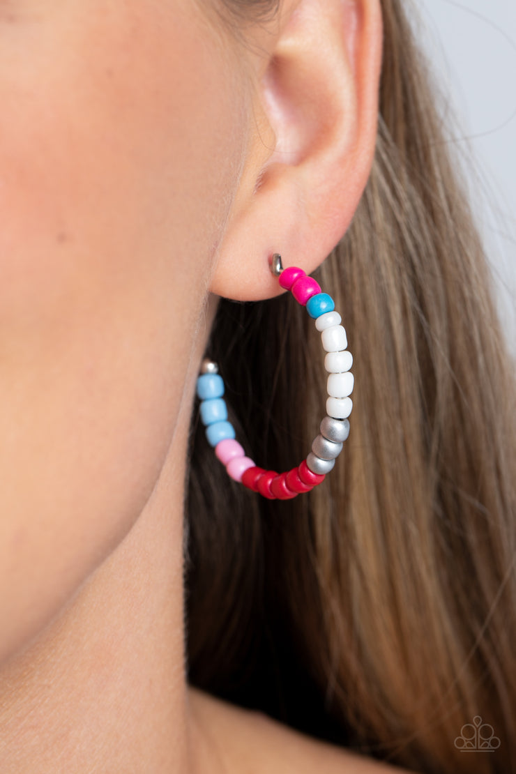 Multicolored Mambo - Pink Multi Earring