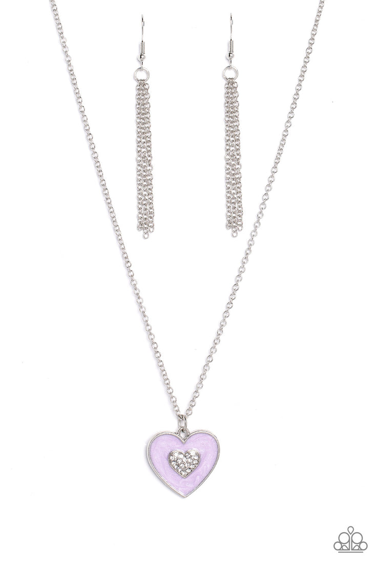 So This Is Love - Purple Necklace