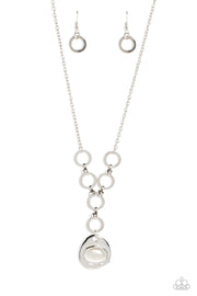 Get OVAL It - White Necklace