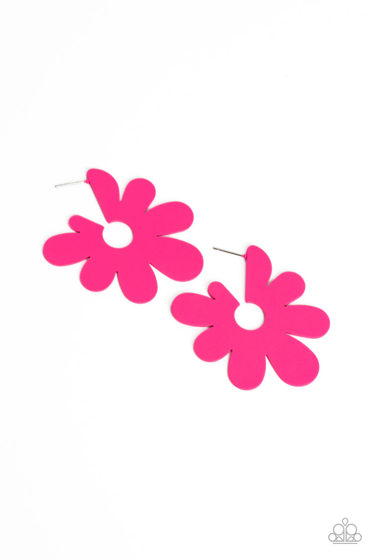 Flower Power Fantasy - Pink Earring