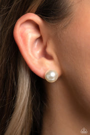 Debutante Details - White Earring
