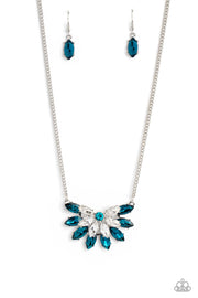 Frosted Florescence - Blue Necklace