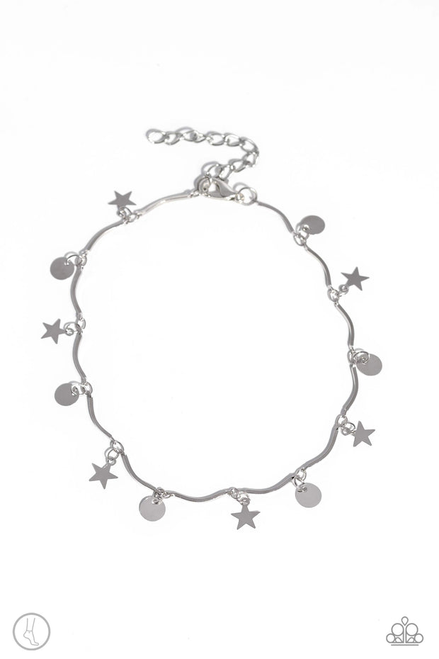 BEACH You To It - Silver Anklet