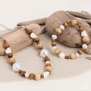 All In WOOD Time - Brown Necklace