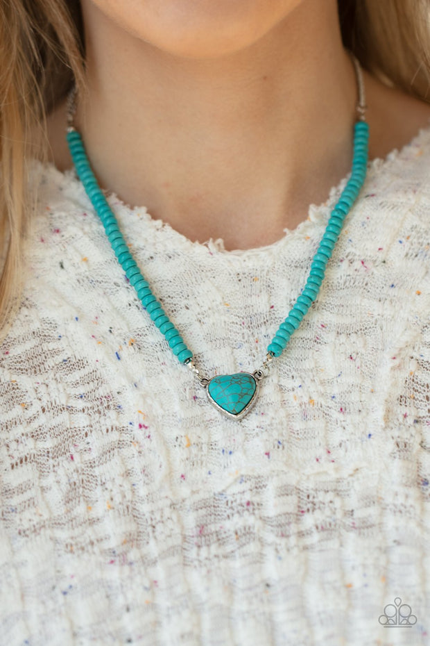 Country Sweetheart-Blue Necklace
