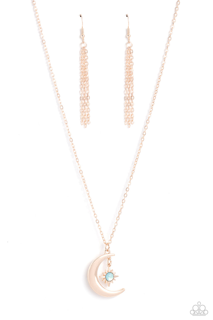 Stellar Sway - Rose Gold Necklace