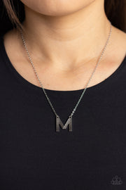 Leave Your Initials - Silver - M Necklace