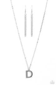 Leave Your Initials - Silver - D Necklace