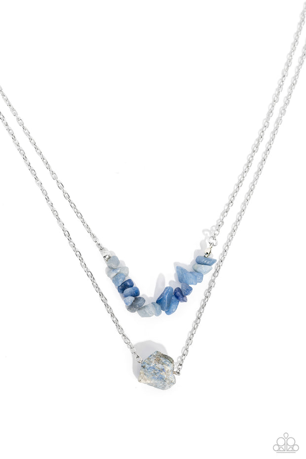 Chiseled Caliber - Blue Necklace