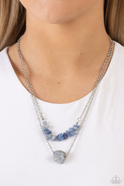 Chiseled Caliber - Blue Necklace