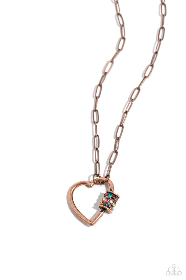 Affectionate Attitude - Copper Necklace