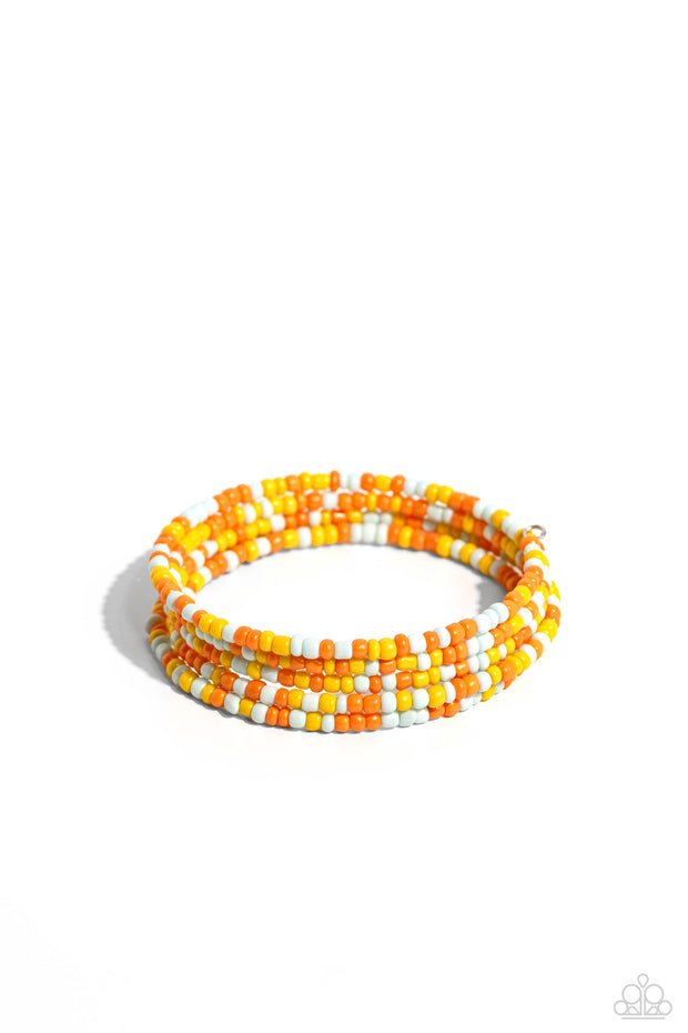 Coiled Candy - Yellow Bracelet