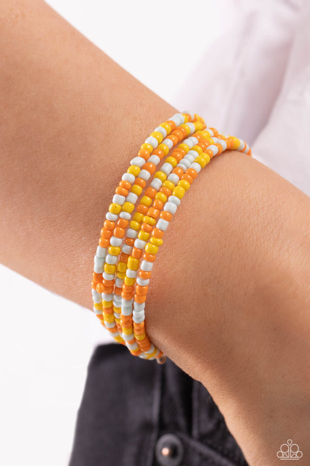 Coiled Candy - Yellow Bracelet