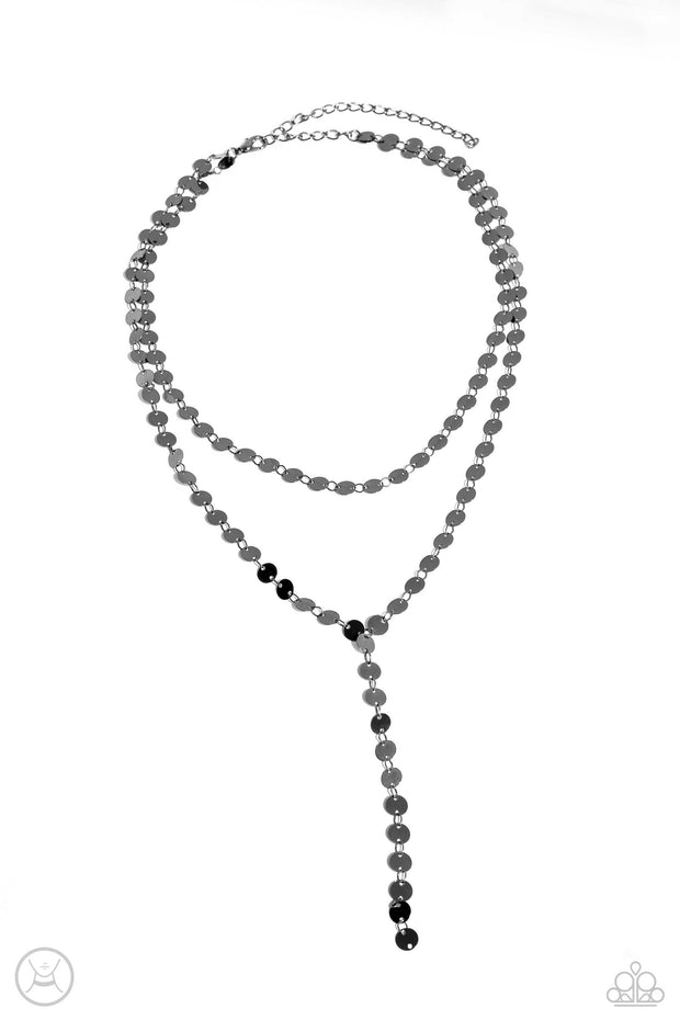Reeling in Radiance - Black Necklace