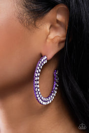 Flawless Fashion - Purple Hoop Earring