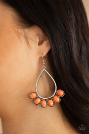 Stone Sky-Orange Earring