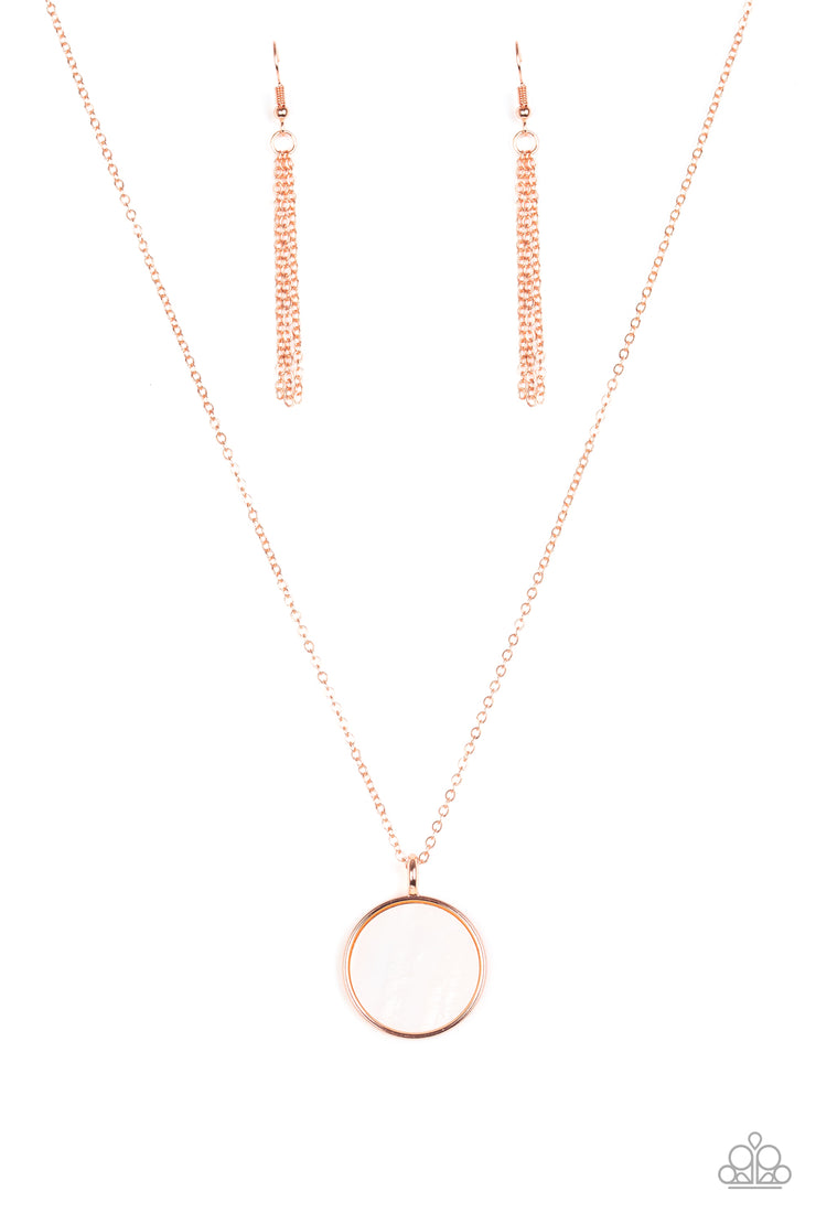 Shimmering Seashores-Copper Necklace