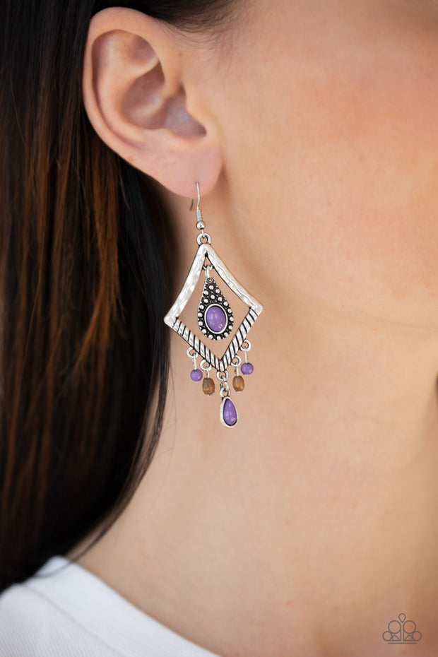 Southern Sunsets-Purple Earring