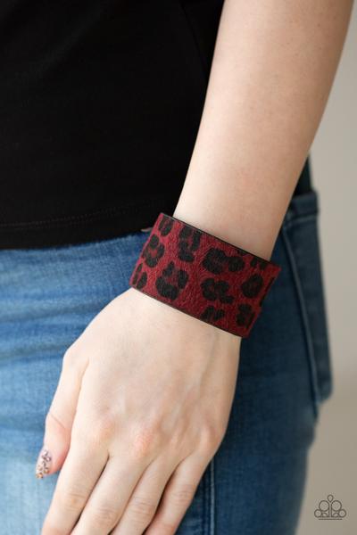 Cheetah Cabana-Red Urban Bracelet