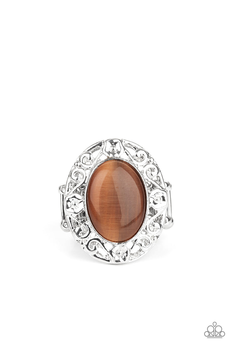 Moonlit Marigold-Brown Ring