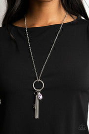 Unlock Your Sparkle-Purple Necklace